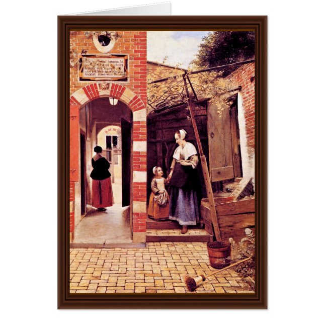 Courtyard Of A House In Delft By Hooch Pieter De ( (Front)