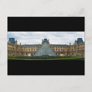Courtyard of the Louvre Museum with the Pyramid Postcard