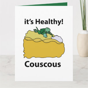 Couscous Grain Healthy Food Card