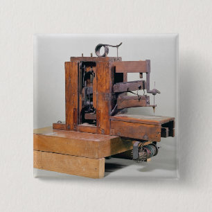 Couseuse', the first sewing machine, 1830 2 inch square button