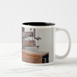 Couseuse', the first sewing machine, 1830 Two-Tone coffee mug