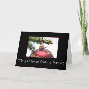 Cousin and Partner Merry Christmas card