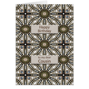 Cousin Anniversaire Mandala Design Abstrait