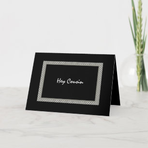 COUSIN - Be My Groomsman - Chequerboard Invitation