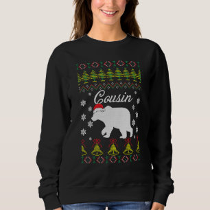 Cousin Bear UGLY Christmas Sweat Pajamas Famille