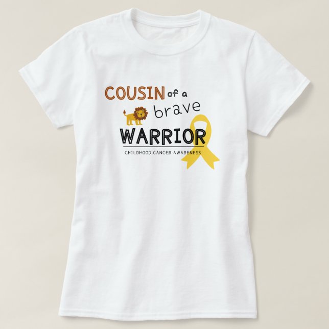 cousin brave guerrier cancer lion femmes T-shirt (Design devant)