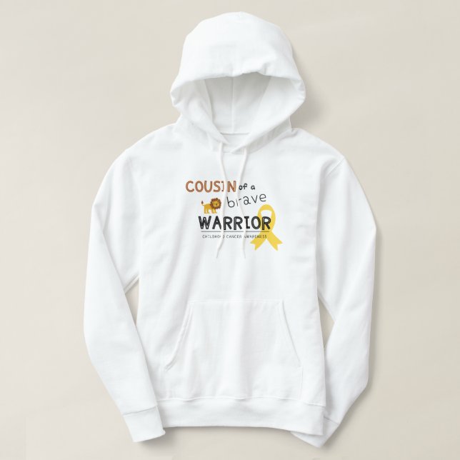 cousin brave guerrier lion pullover sweat - shirt  (Design devant)