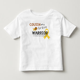 cousin brave warrior cancer lion toddler T-Shirt