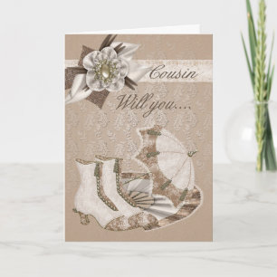 Cousin Bridesmaid, Will you be my Bridesmaid? Invitation