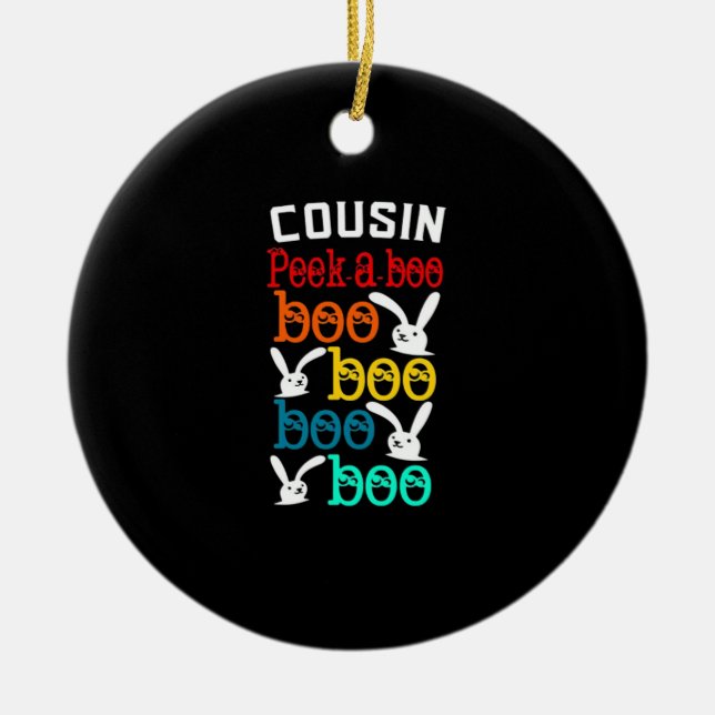 Cousin Bunny Game For Novelty Ceramic Ornament (Front)