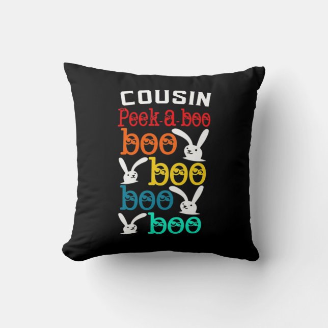 Cousin Bunny Game For Novelty Throw Pillow (Front)