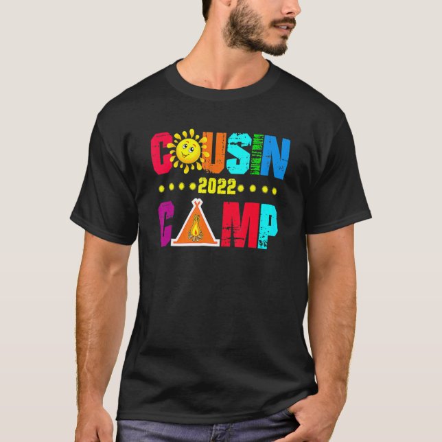 Cousin Camp  2022 Family Camping Summer Vacation C T-Shirt (Front)
