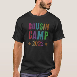 Cousin Camp 2022 Grandma Grandpa Sleepaway Sign Au T-Shirt