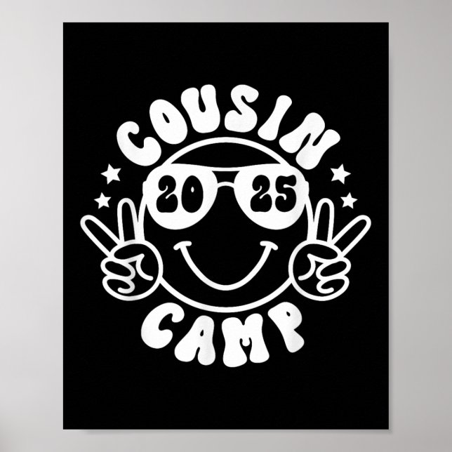 Cousin Camp 2025 Camper Camping Campfire Summer Va Poster (Front)