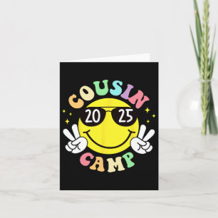 Cousin Camp 2025 Camping Campfire Summer Vacation  Card