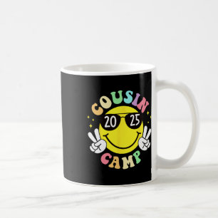 Cousin Camp 2025 Camping Campfire Summer Vacation Coffee Mug
