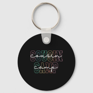 Cousin Camp 2025 Camping Campfire Summer Vacation  Keychain