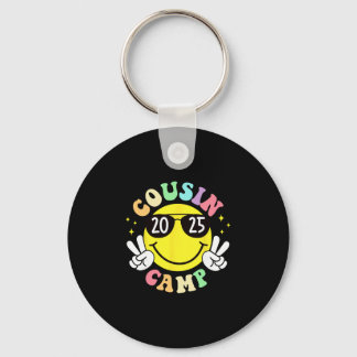 Cousin Camp 2025 Camping Campfire Summer Vacation  Keychain