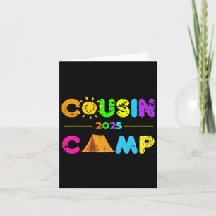 Cousin Camp 2025 Camping Summer Vacation 2025 Fami Card