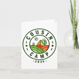 Cousin Camp 2025 Camping Tribe Summer Vacation _1 Card