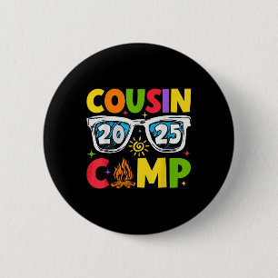 Cousin Camp 2025 Family Vacation Summer Camping 2 Inch Round Button