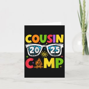 Cousin Camp 2025 Family Vacation Summer Camping Card