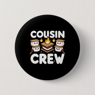 Cousin Camp 2025 Family Vacation Summer Camping Cr 2 Inch Round Button