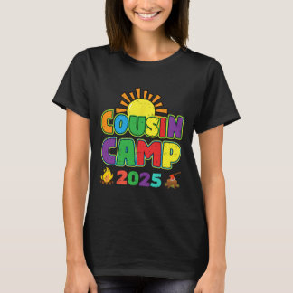 Cousin Camp 2025 Family Vacation Summer Camping Cr T-Shirt
