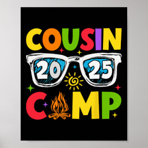 Cousin Camp 2025 Family Vacation Summer Camping  Poster