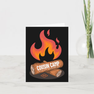 Cousin Camp 2025 Fun Summer Camping Campfire Graph Card
