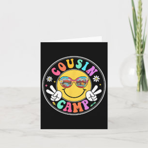 Cousin Camp 2025 Funny Camping Crew Summer Family  Card