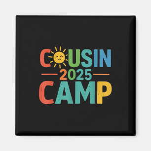 Cousin Camp 2025 Matching Outfit Outdoor Family Re Magnet