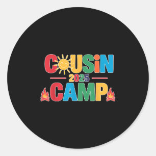 Cousin Camp 2025 Summer Cousin Summer Family Reuni Classic Round Sticker