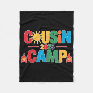 Cousin Camp 2025 Summer Cousin Summer Family Reuni Fleece Blanket