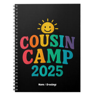 Cousin Camp 2025 Summer Vacation Fun Camping Notebook