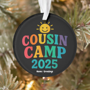 Cousin Camp 2025 Summer Vacation Fun Camping  Ornament