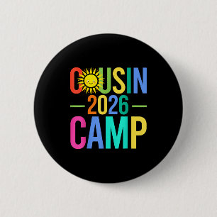 Cousin camp 2026 matching family vacation summer 2 inch round button