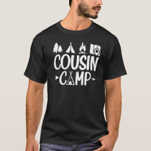 Cousin Camp Family Camping Summer Vacation Crew T-Shirt