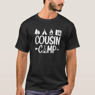 Cousin Camp Family Camping Summer Vacation Crew T-Shirt