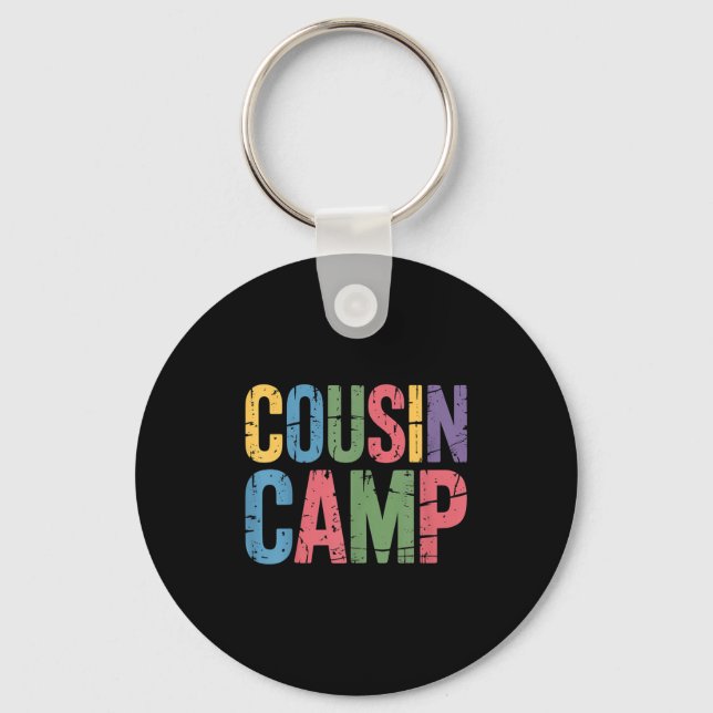 Cousin Camp Pyjamas Kids Girls Toddler Matching  Keychain (Front)