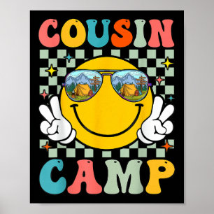 Cousin Camp Summer Travel Family Camping Vacation  Poster