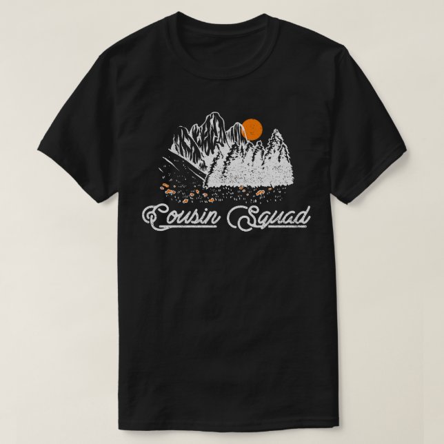 Cousin Camping Squad T-Shirt (Design Front)