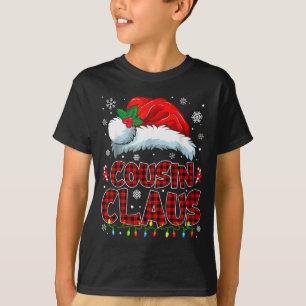 Cousin Claus Christmas Lights Pajama Family Group  T-Shirt