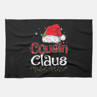 Cousin Claus Christmas Santa Family Matching Pajam Kitchen Towel