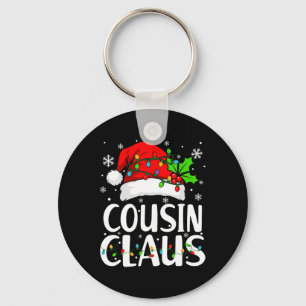 Cousin Claus Christmas Santa Matching Family Xmas Keychain