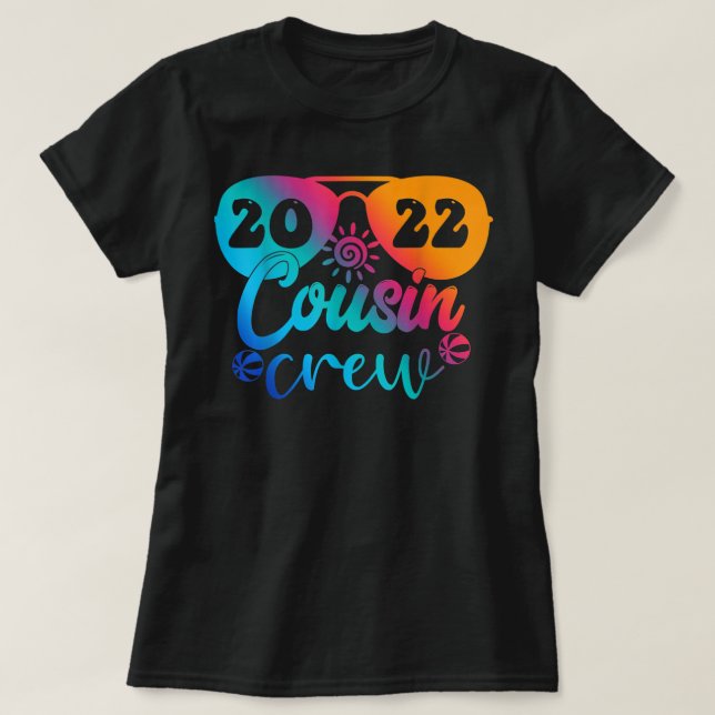 Cousin Crew 2022 Summer Vacation Beach Matching Fa T-Shirt (Design Front)