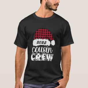 Cousin Crew 2023 Christmas Matching Family Buffalo T-Shirt