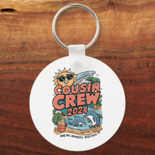 Cousin crew 2024 Summer Vacation Beach Family Trip Keychain