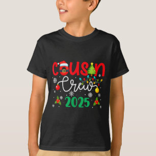 Cousin Crew 2025 Christmas Xmas Holiday Matching F T-Shirt