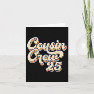 Cousin Crew 2025 Family Reunion Vacation Beach Tri Card